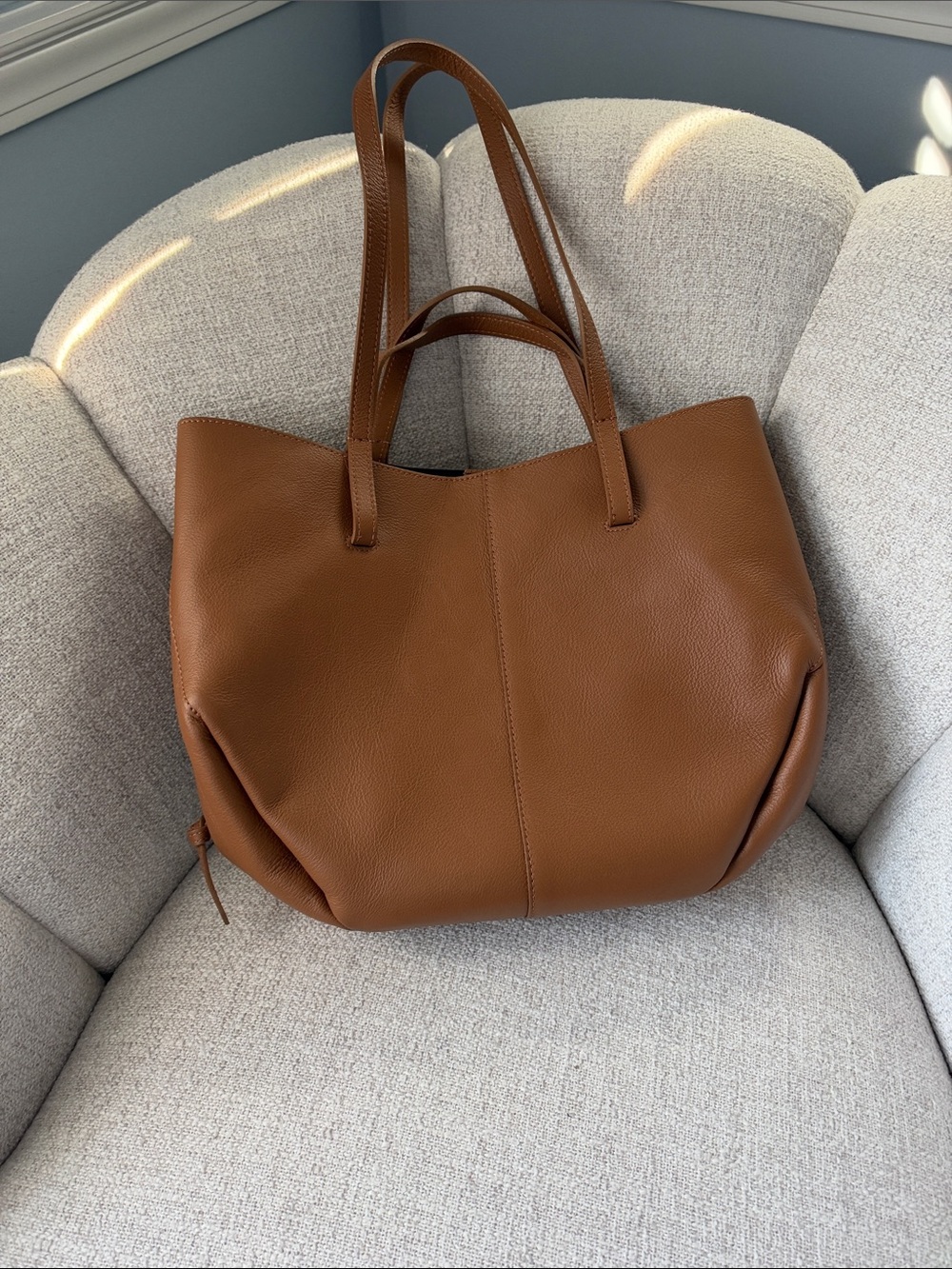 Brown Pebbles 2 way shoulder tote